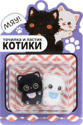Набор точилок Котики, Арт. YJ278260418, 2шт, вид