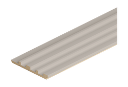 Панель STELLA стеновая реечная мдф pитм, делюкс, сандал, 2700x119x12, крупный план