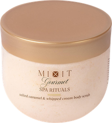 Скраб для тела MIXIT Spa Rituals Gourmet с ароматом соленой карамели и взбитых сливок, 300г, фотография