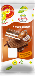 Печенье ДЫМКА Кучеряшки, суфле-вареная сгущенка, глазированное, 255г, детальное фото