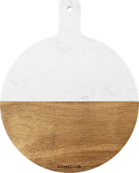 Доска разделочная HOMECLUB Marble мрамор, акация, 20x25x1,5см, Арт. DHCM1, крупный план