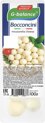Сыр мягкий G-BALANCE Bocconcini 40%, без змж, 100г, изображение