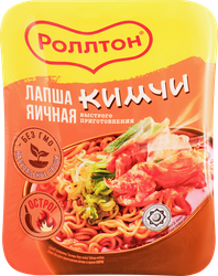 Лапша РОЛЛТОН Со вкусом кимчи, 90г, вид
