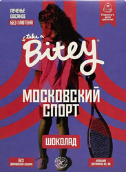 Печенье овсяное TAKE A BITEY Московский спорт, со вкусом шоколада, 60г, фотография