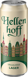 Пиво светлое HELLENHOFF EXC Lager пастеризованное 4%, 0.45л, детальное фото