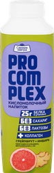 Напиток кисломолочный СВЕЖЕЕ ЗАВТРА Pro-Complex Грейпфрут-имбирь, безлактозный 1%, без змж, 500г, крупный план