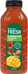 Напиток безалкогольный негазированный Зеленый чай клубничный с манго ЛЕНТА FRESH, 500мл, фотография