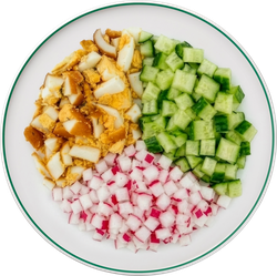 Окрошка ЛЕНТА FRESH с копченым яйцом, вид
