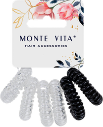 Набор резинок для волос MONTE VITA d=3,5см, пружинка, 6шт, вид