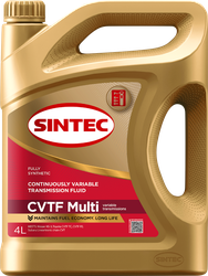 Масло трансмиссионное SINTEC CVTF Multi, 4л, вид