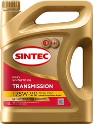 Масло трансмиссионное SINTEC 75W-90 GL-4/GL-5, 4л, изображение