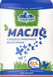 Масло сладкосливочное МСЗ КОБРИНСКИЙ несоленое 82,5%, без змж, 180г, фотография