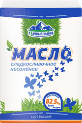 Масло сладкосливочное МСЗ КОБРИНСКИЙ несоленое 82,5%, без змж, 180г, детальное фото