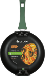 Сковорода ESPRADO Шартрез/Chartreuse 26см, алюминий, антипригарное покрытие, индукция, Арт. CRTT26GE103, крупный план