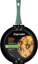 Сковорода ESPRADO Шартрез/Chartreuse 28см, алюминий, антипригарное покрытие, индукция, Арт. CRTT28GE103, вид