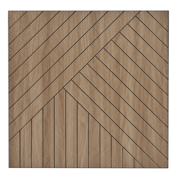 Мягкие реечные панели LAKO DECOR 600-600мм, Светло-Коричневый ДИАГОН, картинка