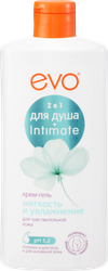 Крем-гель для душа и интимной гигиены EVO Мягкость и увлажнение 2в1, 400мл, изображение