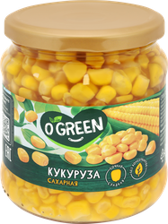 Кукуруза O'GREEN Сахарная, 475г, фотография