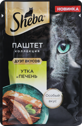 Корм консервированный для кошек SHEBA Нежный паштет утка и печень, 75г, фотография