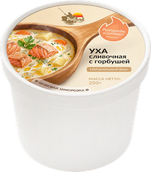 Уха РЫБНИК Сливочная с горбушей, 250г, изображение
