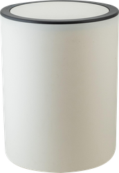 Бак для мусора SWENSA круглый, белый, пластик, 5л, Арт. SWB-9024WHT, картинка