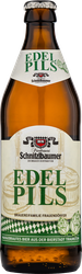 Пиво светлое SCHNITZLBAUMER Edel Pils фильтрованное 4,9%, 0.5л, вид
