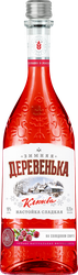 Настойка ЗИМНЯЯ ДЕРЕВЕНЬКА Клюква 19%, сладкая, 0.25л, фотография