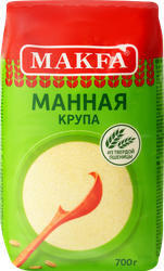 Крупа манная MAKFA из твердой пшеницы, 450г, картинка