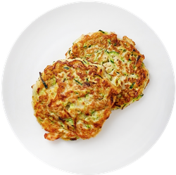 Оладьи куриные с кабачком РЕСТО ШИК, 130г, крупный план