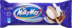 Мороженое MILKY WAY Двуслойное, сливочное и сливочное шоколадное 10%, без змж, эскимо, 52г, фотография