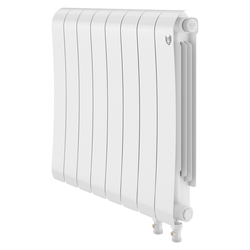 Радиатор ROYAL THERMO биметаллический Infinity 500 Bianco Traffico VR80 - 8 секц., крупный план