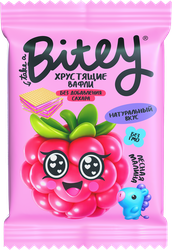 Вафли TAKE A BITEY со вкусом лесная малина, с 3-х лет, 35г, крупный план