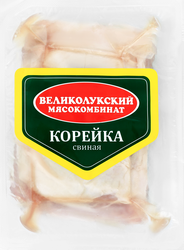 Корейка свиная МК ВЕЛИКОЛУКСКИЙ на кости, весовая, детальное фото