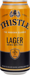 Пиво светлое THISTLE LAGER фильтрованное пастеризованное 4,8%, 0.473л, картинка