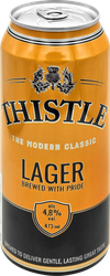 Пиво светлое THISTLE LAGER фильтрованное пастеризованное 4,8%, 0.473л, детальное фото