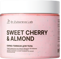 Скраб-гоммаж для тела DR. ZUBAREVA Lab, Вишня-миндаль, 400г, картинка