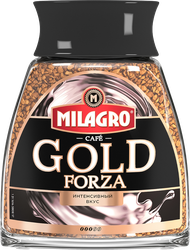 Кофе растворимый MILAGRO Gold Forza, 180г, крупный план