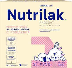 Смесь молочная NUTRILAK Premium 1 на козьем молоке, с рождения, 1050г, фото