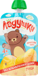 Пюре фруктовое ЛАДУШКИ Груша, с 4 месяцев, 85г, картинка