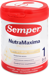 Смесь молочная SEMPER НутраМаксима Эксклюзив 1, с 0 месяцев, 800г, картинка