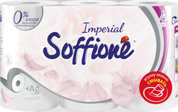 Бумага туалетная SOFFIONE Imperial, 4 слоя, 6шт, крупный план