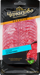 Колбаса сырокопченая ЧЕРКИЗОВО ПРЕМИУМ Салями Селективо, нарезка, 85г, картинка