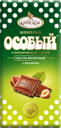 Шоколад экстрамолочный ОСОБЫЙ с фундуком, 75г, картинка