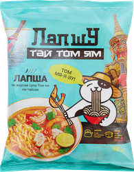 Лапша ЛАПШУ со вкусом супа Том Ям, 90г, фотография