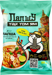 Лапша ЛАПШУ со вкусом супа Том Ям, 90г, изображение