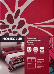 Комплект постельного белья Семейный HOMECLUB Теплая осень, поплин, Арт. НCVelRFсем, картинка