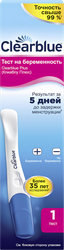 Тест на беременность CLEARBLUE Plus, крупный план