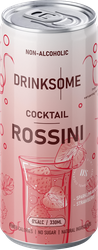 Напиток безалкогольный DRINKSOME Коктейль Россини с соком газированный, 0.33л, фотография