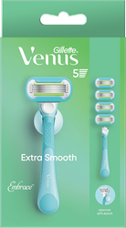 Бритва женская GILLETTE Venus ExtraSmooth с 4 кассетами + держатель, фотография
