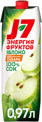 Сок J7 Яблоко осветленный, 0.97л, вид